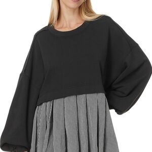 Free People Eleanor Striped Sweatshirt